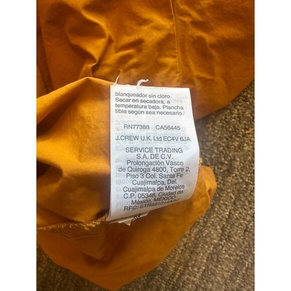 MADEWELL - Mustard Yellow Square Neck Peasant Top - Size L - Picture 8 of 9